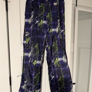 ZeroXposur Kid’s Ski Pants in Purple and Green